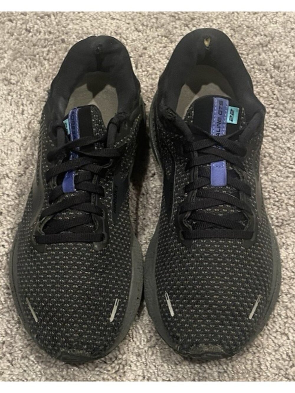 Brooks Adrenaline GTS 22 Tag Mens Black Size 9.5 Running Shoes 1103661D046 - Picture 5 of 8